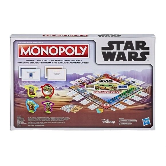 Monopoly Disney Star Wars The Child Mandalorian Edition Board Game Hasbro NEW! - Picture 2 of 4